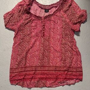 Women's Pink Floral Top